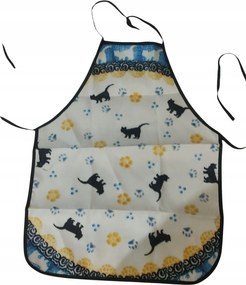 Konyhai kötény mintás kerámia Boleszláv macska/2