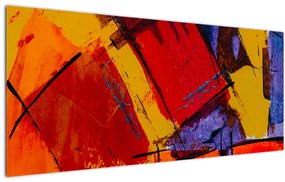 Absztrakciós kép (120x50 cm)