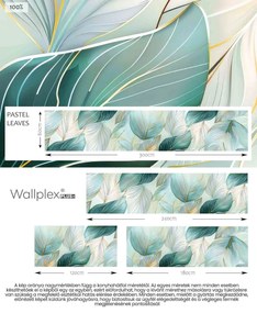 Wallplex konyhahátfal Pastel Leaves (Méret: 60x240)