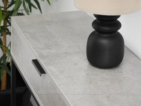 Konzolasztal Norma M (beton + fekete). 1110820