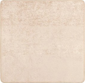 vidaXL Szőnyeg Nyomtatás Krém 100 x 100 cm Poliészter és PVC