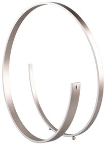 Szürke LED állólámpa hangvezérléssel-mobil alkalmazás vezérléssel, fém búrával (magasság 75 cm) Cinardi – CINQUE