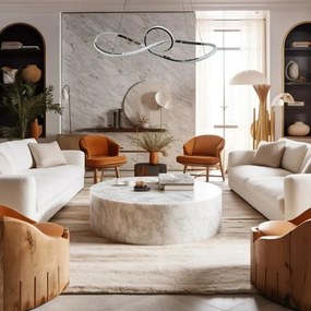 LED Csillár zsinóron MARCO LED/42W/230V fényezett króm