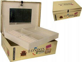 Ékszerdoboz Táska Tükör Rendszerező Doboz Arany