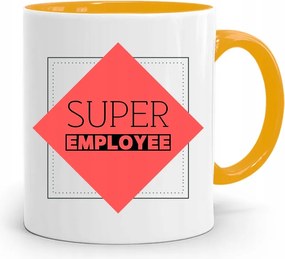 Munkavállalóknak Sárga Employee Bögre Ajándék fényképes nyomtatással