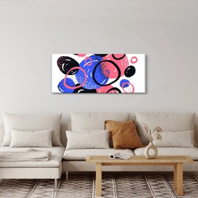 Kép - Motívum élénk színű körökkel (120x50 cm)