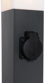 Kültéri lámpa sötétszürke 45 cm foglalattal IP44 - Malios