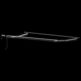 Kézi Behúzható Napellenző LED Színes Csíkkal 400x300 cm