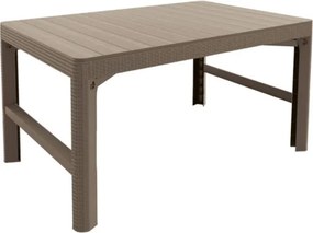 Lyon rattan kerti asztal cappuccino