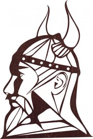 Faragott fából készült falikép Viking - RAGNAR
