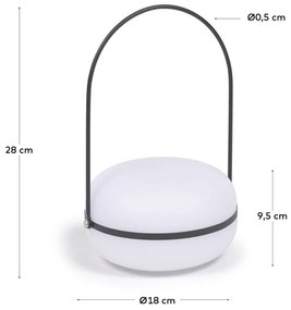 Tea kültéri lámpa fekete foganytúval - Kave Home