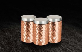 Berlinger Haus rozsdamentes acél 3 részes konyhai tároló szett Metallic Line Rose Gold Edition