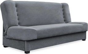 Ágyazható kanapé szürke színben, velúr kárpittal PIANO