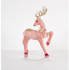 Karácsonyi dekoráció 47 cm szarvas