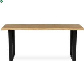 Étkezőasztal 180×90 cm, MDF, Vad Tölgy. HT-F4218 OAK