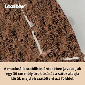 Fóliasátor 200x200x300 cm erősített vázzal+fólia átlátszó