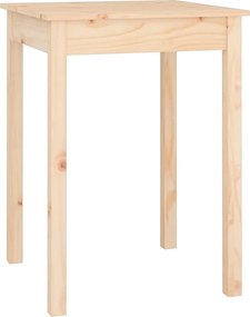 vidaXL tömör fenyőfa ebédlőasztal 55 x 55 x 75 cm