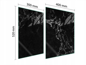 Üveg Tűzhelyvédő Főzőlap 70x52 Márvány Edzett Üveg