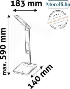 AVIDE ABLDL-OLC-6W-WH FEHÉR ÍRÓASZTALI LÁMPA 6W 350LM IP20