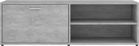betonszürke szerelt fa TV-szekrény 120 x 34 x 37 cm
