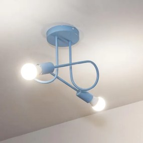 OXFORD felületre szerelt csillár 2xE27/15W/230V kék