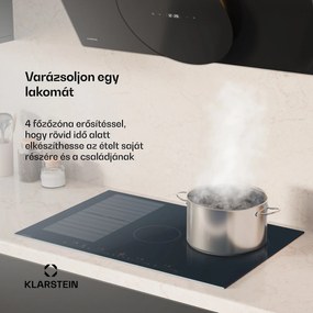 Klarstein Delicatessa 77 Flex beépített indukciós főzőlap, 7500 W, Flexi zóna, Booster, Indukció