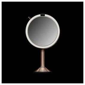 Simplehuman Sensor TRIO kozmetikai LED tükör, 1x/5x/10 nagyítás, rose gold