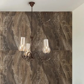 Brilagi - LED Csillár láncon COTTAGE 3xE14/40W/230V barna