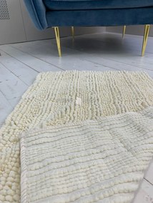 Textil krém (cream) fürdőszobai szőnyeg 50x80 cm