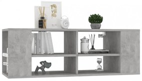 betonszürke szerelt fa falra szerelhető TV-szekrény 102x35x35cm