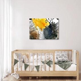 Üveg kép - Absztrakt akvarell (70x50 cm)
