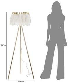 Állólámpa tollállvány ø 46x147cm