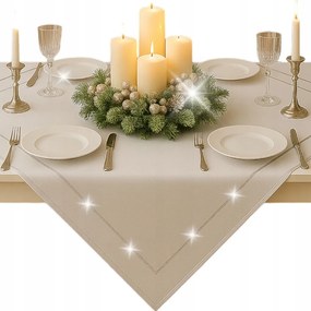 Abrosz Karácsonyi négyzet Fehér Ezüst 85x85 karácsonyra