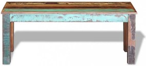 tömör újrahasznosított fa pad 110 x 35 x 45 cm