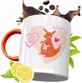 Narancssárga Bögre Anyák Napjára Ajándék fényképes nyomattal