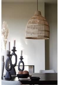 Natúr színű függőlámpa tengerifű búrával ø 50 cm Sagar – Light &amp; Living
