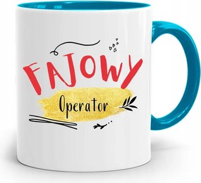 Kezelőnek Kék Bögre Születésnapi Ajándék fényképes nyomtatással