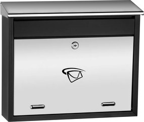 Postaláda C4 Rozsdamentes Fekete Tartós És Ellenálló