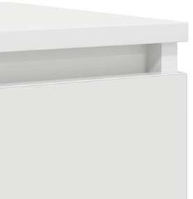 fehér szerelt fa tálalószekrény 100x35x76 cm