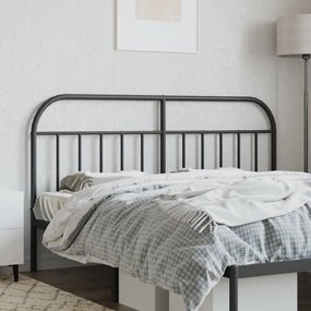 fekete fém fejtámla 160 cm