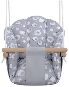 2Kids Toys - Gyermek textilhinta szürke/bükkfa