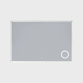 Erga Luna, LED tükör 120x80cm kozmetikai tükörrel 3x nagyítás, 3105 lm, 6500K, első/hátsó világítás, ERG-V01-124-1280-00