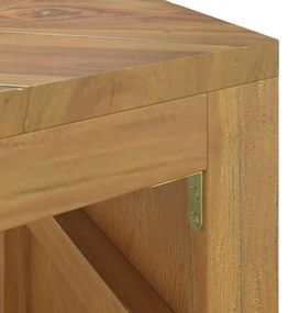 tömör tíkfa dohányzóasztal 110x35x38 cm
