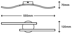 Briloner 3449-015 - LED Felületre szerelhető csillár GO 2xLED/6W/230V
