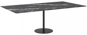 fekete edzett üveg asztallap márványdizájnnal 120 x 62 cm 8 mm