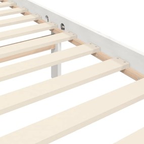 fehér tömör fa ágykeret fejtámlával 90 x 200 cm