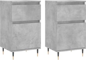 vidaXL 2 db betonszürke szerelt fa tálalószekrény 40 x 35 x 70 cm
