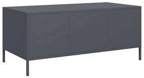 antracit hidegen hengerelt acél dohányzóasztal 101,5x50x43,5 cm