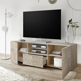 MIRO Sonoma Tölgy Nagy TV szekrény 2 ajtós 1 fiókos 181cm