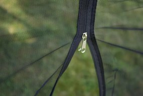 GARTHEN Szúnyogháló kerti sátorhoz 3 x 3 m fekete